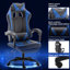 Radelldar Adjustable Reclining Ergonomic Faux Leather Swiveling PC & Racing Game Chair with Footrest-64975277-64975281