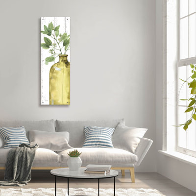 'Mixed Greens LXXXIV Shiplap Crop' by Lisa Audit, Acrylic Glass Wall Art