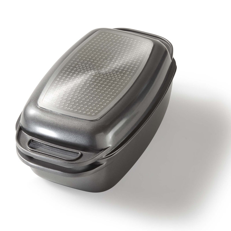 Bella Cucina Aluminum Rectangle Dutch Oven, 8.3L, Anthracite