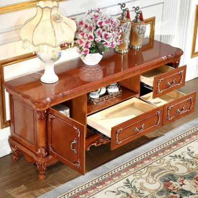 Retro Brown TV Cabinet