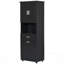 Grande armoire de salle de bain avec panier à linge, grand panier de rangement inclinable et armoire supérieure-1523834966