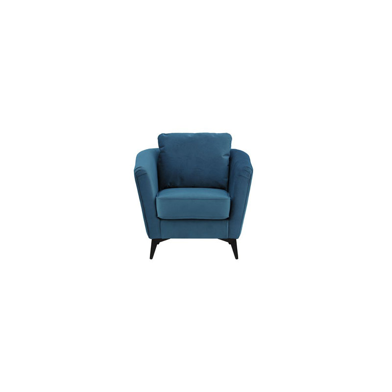 Upholstered Armchair, Blue