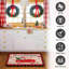 2 tapis de cuisine et tapis de Noël pour tapis de sol antidérapant Merry Christmas Kitchen Decor