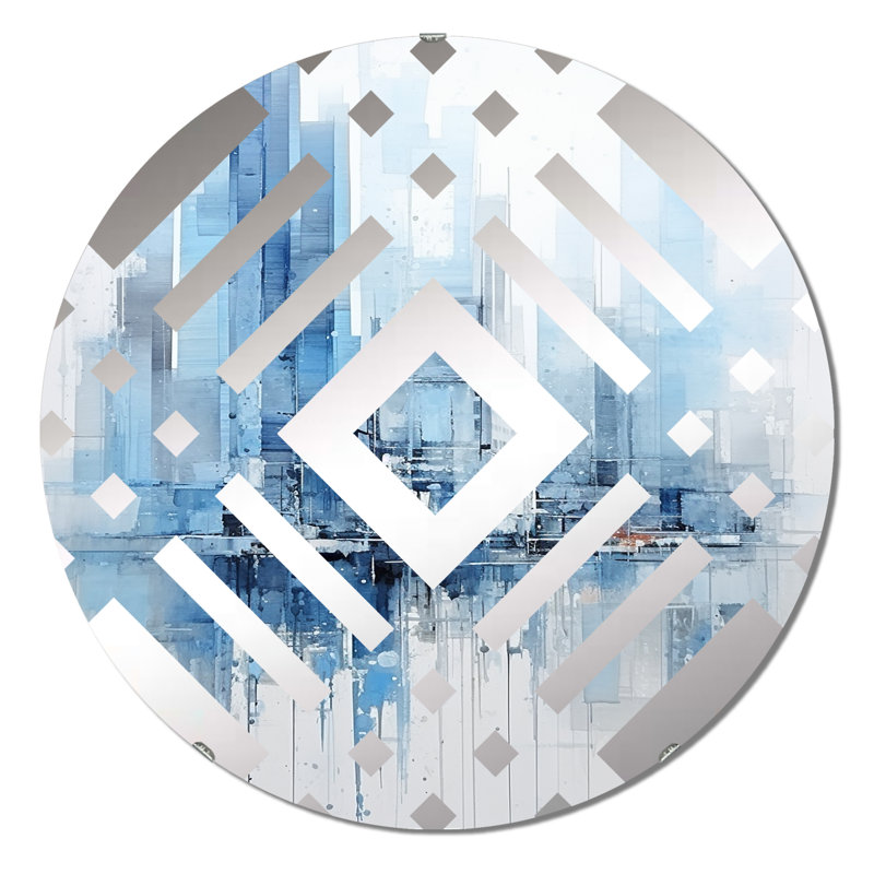Hamdisse - Diamond Decorative Mirror, 23.6" x 23.6"