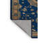 Tapis bleu lavé à la machine-853629827