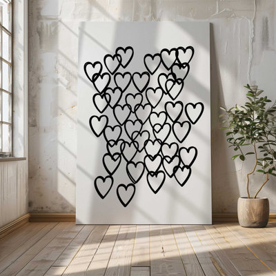 Hokku Designs Heartbeats, Large Canvas Print