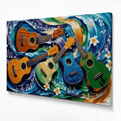 Art musical sur toile grise