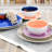 Gibson Home Color Vibes Fine Ceramic 12 Piece Dinnerware Set In Assorted Colors