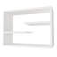 Tablette murale moderne 23,6 po x 17,3 po x 7,7 po | 100% panneau de particules enduit de mélamine, épaisseur: 0,7 pouce | Conception murale pour un rangement supplémentaire, plusieurs tablettes, élégante et fonctionnelle pour la décoration de la ma-1605625847