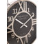 Silver Metal and Black Round Wall Clock