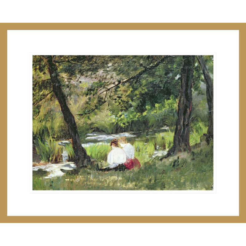Deux femmes assises par Mary Cassatt, H 17,7 po x l 21,75 po
