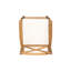 2 pièces d'extérieur, structure en bois, eau, paire de tabourets de bar 46,37 po - dossier croisé charmant, coussin d'eau, hauteur, assemblage-1997234088-1997234089