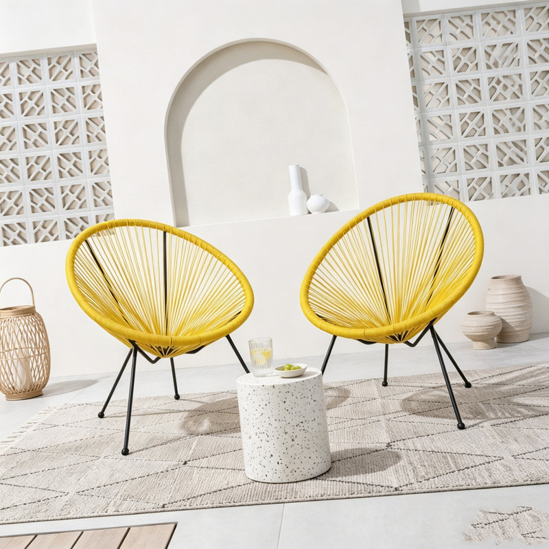 Ensemble de chaise longue de patio, Yellow
