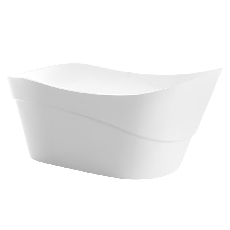 67" x 31.5" Freestanding Soaking Acrylic Bathtub