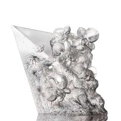 LIULI Crystal, Orchid Sculpture, Artist Edition | Orchid in the Ravine