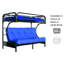 Lit superposé simple au-dessus d'un futon double Irwin par Harriet Bee-22805928