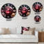 Horloge murale Red Gold Vibrant Stones-93381998