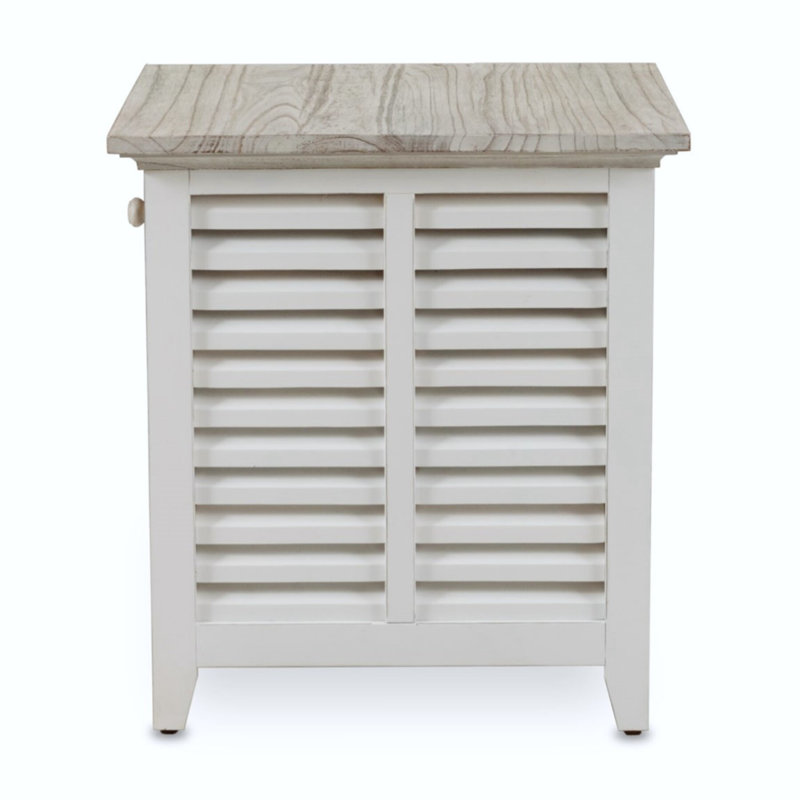 Islamorada - End Table - Dapple Grey and Blanc Finish