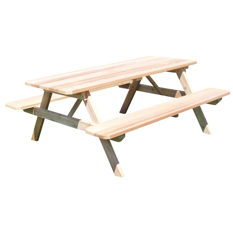 Table de pique-nique Amedee, Brut, H 60 po x L 70 po x l 30 po