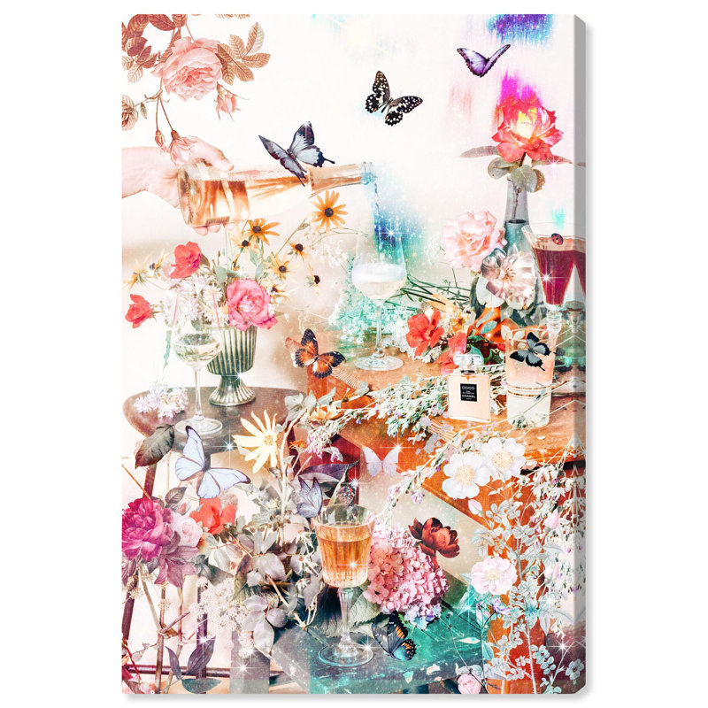 Bohemian Butterfly Garden Canvas Art Print, 15" x 10"