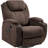 Fabric Rocking Chair with Massage, 360 Degree Swivel Sofa Seat with Drink Holder-1182140338