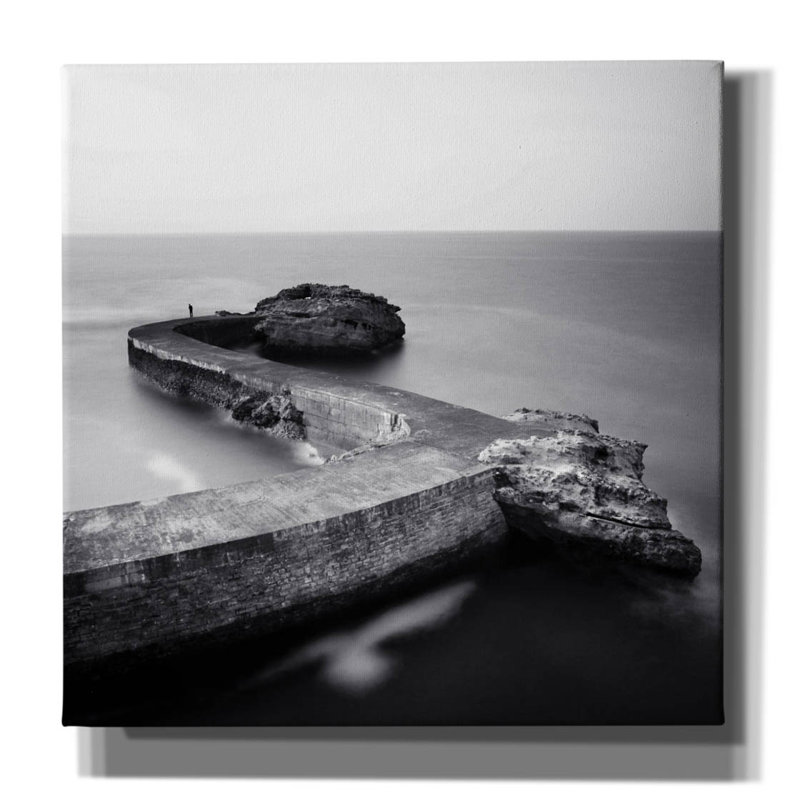 «The Fisherman» par Nina Paponcek, art mural sur toile, H 12 po x l 12 po