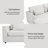 6-Piece Upholstered Sectional Sofa Modern Corner Couch With Ottoman-1543488077