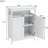 Bathroom Storage Cabinet In White, Double Shutter Door Model, Painted , Abundant Space, Effortless Assembly Instructions
