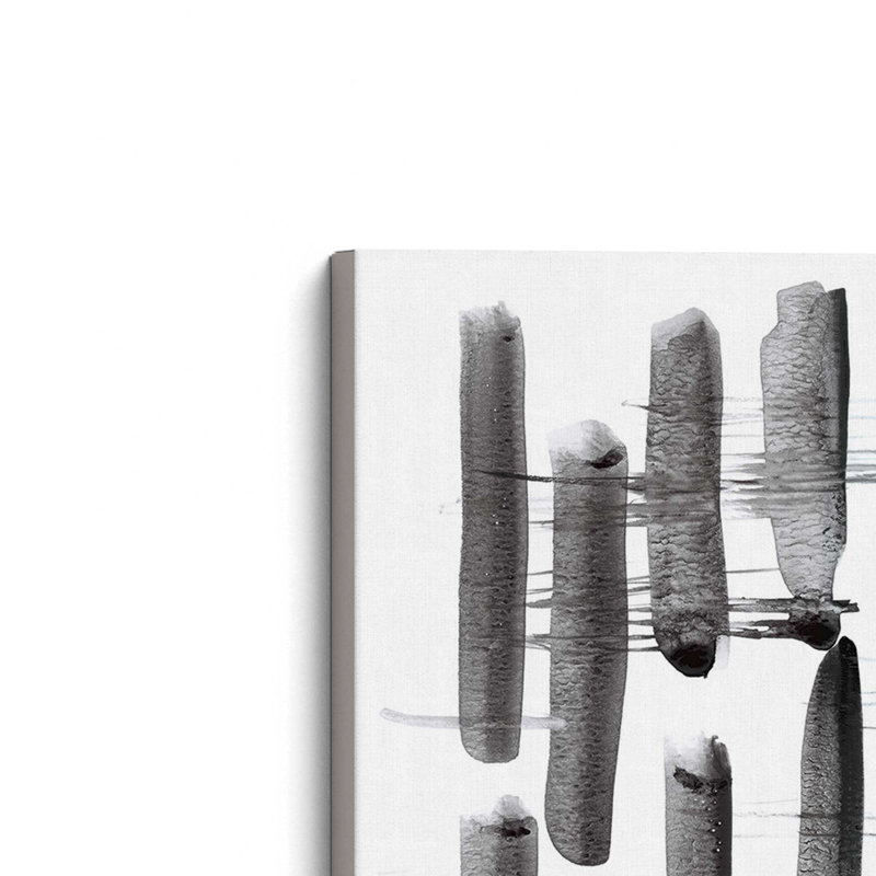 Balance en noir et blanc, reproduction sur toile tendue, H 24 po x l 24 po