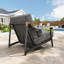 Outdoor Club Chair with Extra-Thick Seat Cushion (approx. 6.3") and Fixed 110° Relaxed Back Angle