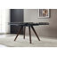 Retractable Sintered Stone Dining Table With Solid Wood Base