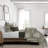 Beige/Ivory Linen 2 Piece Bedspread Set