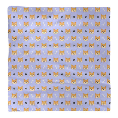 Serviette en coton à motif shiba shiba