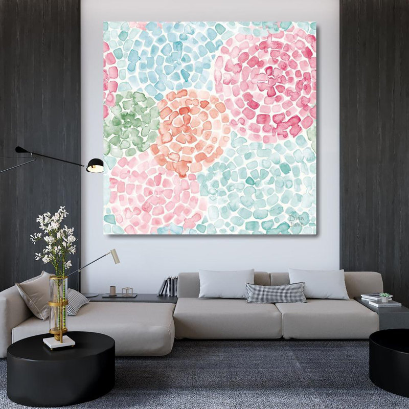 «Dakota Fields June», art sur toile tendue par Dina Gallery: Boho Ride Pattern IVA, H 36 po x l 36 po