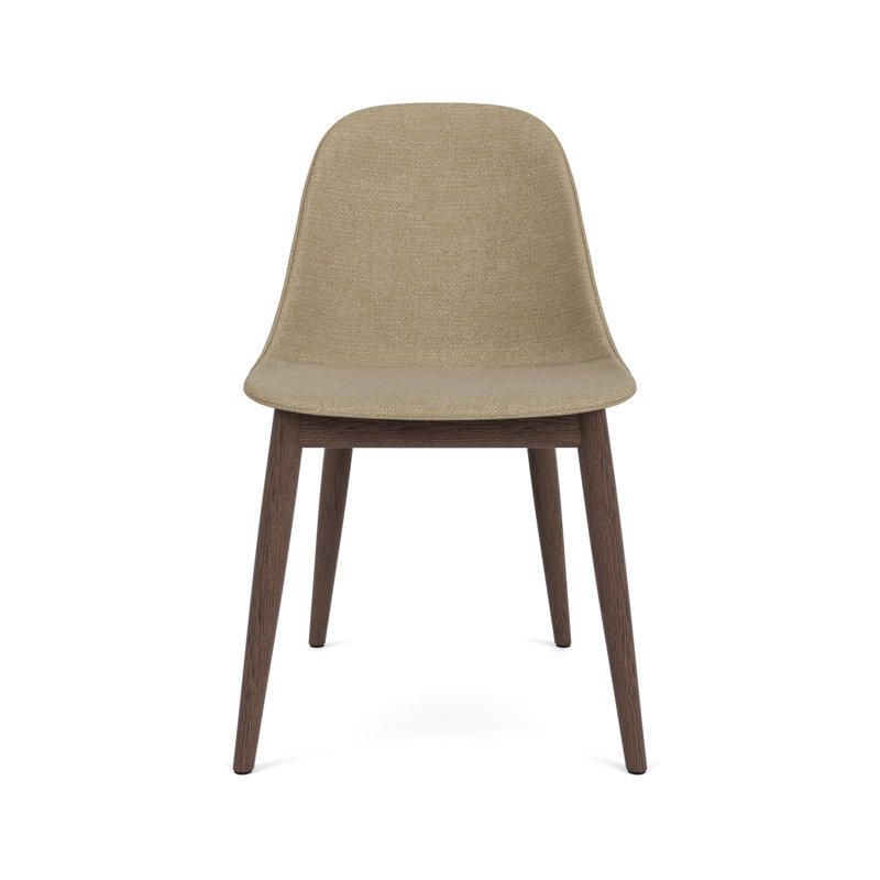Harbour Dining Chair, Bouclé 02 Acrylic, Dark Stained Oak