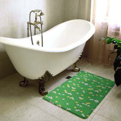 Tapis de bain géométrique anti-dérapant en forme de serpent