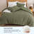 PHF Soft Waffle Comforter Set, Comfy Breathable Lightweight Textured Waffle Weave Comforter Bedding Set-124231530-124231531