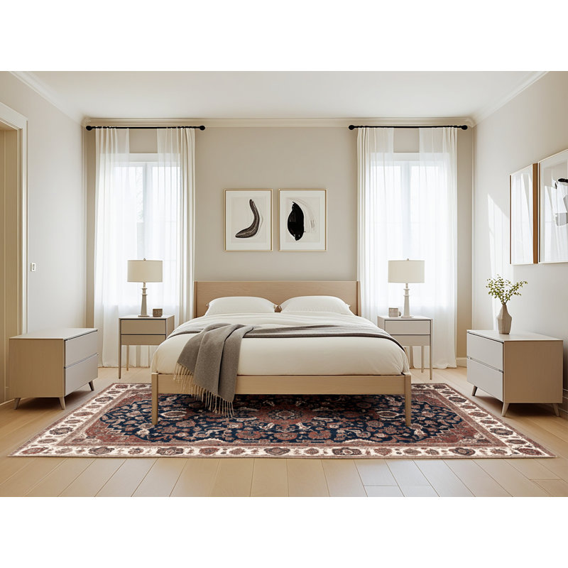 Tapis brun lavable à la machine, Rectangle 5 pi x 8 pi
