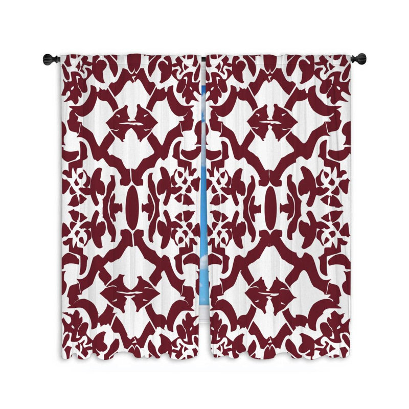 Illustration de rideaux Mandala, L 20 po x L 63 po