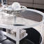 Table basse à pieds croisés avec rangement