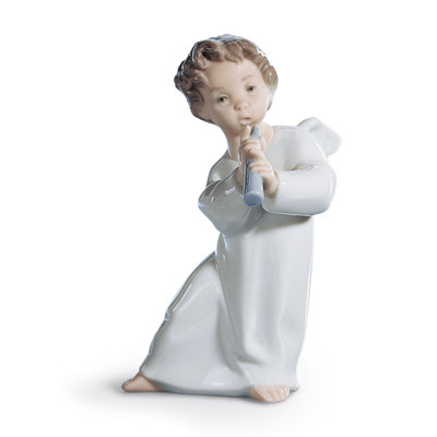Figurine ange avec flûte