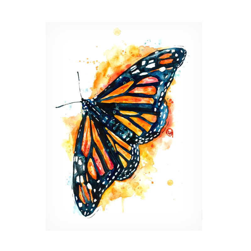 «Lisa Whitehouse Solo Monarch», art sur toile, H 19 po x l 14 po