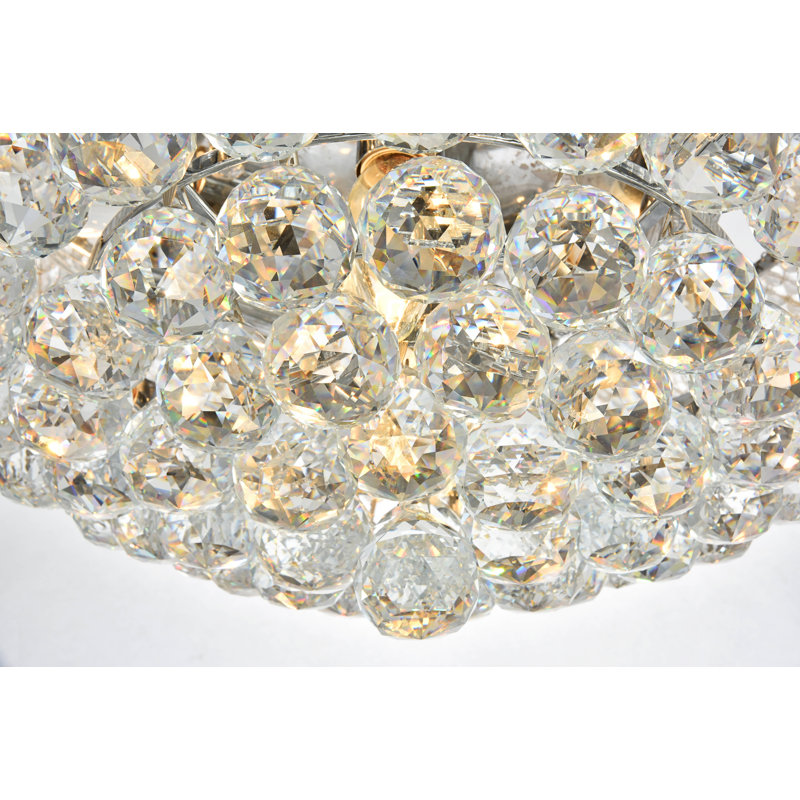 Hallsburg Flush Mount, Chrome, Royal Cut