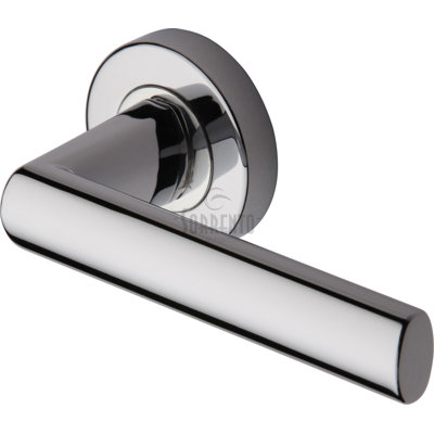 Heritage Brass Sorrento Door Handle Lever Latch on Round Rose Milan Design