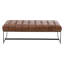 Genuine Leather Upholstered Bench-1470437991