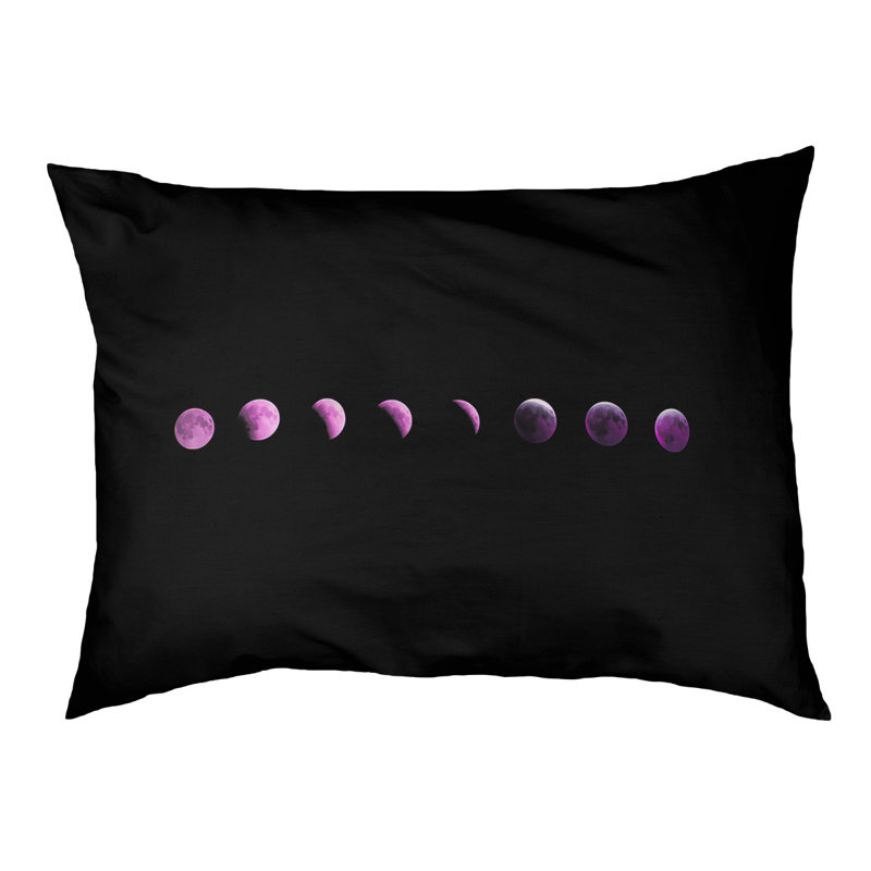 Oreiller en phases Catalano Moon, Grand (H 14 po x l 42,5 po x P 32,5 po), Mauve 