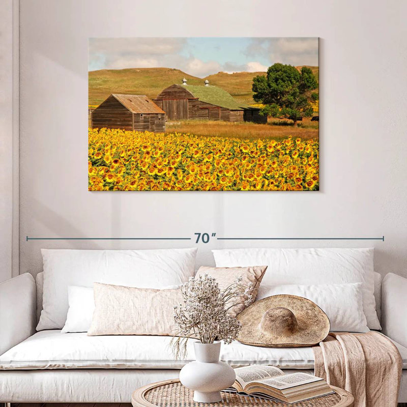 Champ de tournesols Alvord, H 30 po x l 45 po