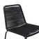 Blomquist Outdoor Counter or Bar Height Stackable Stool in Metal and Rope