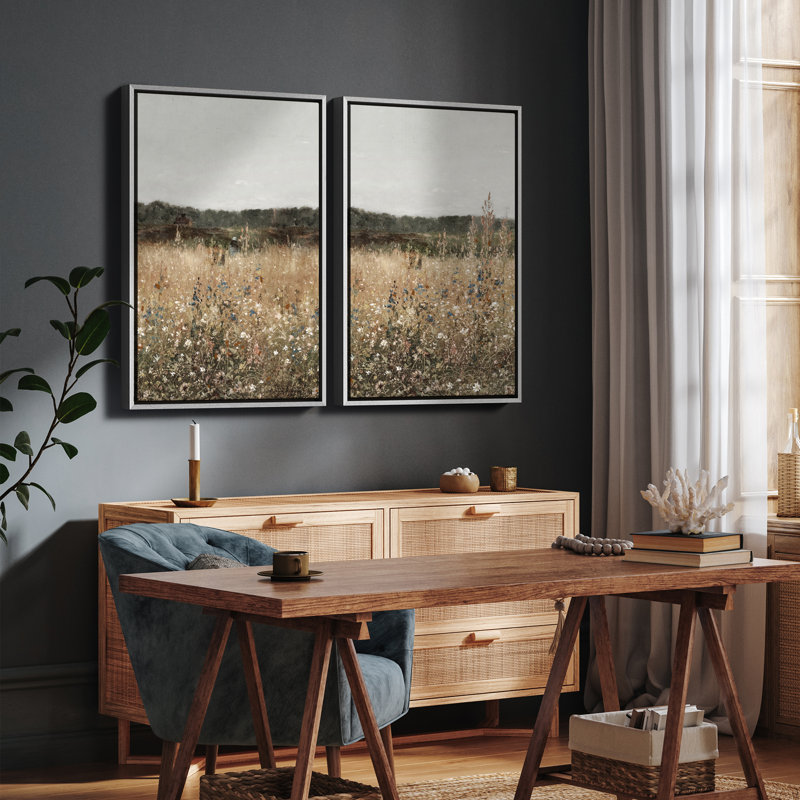 Art mural encadré rétro antique classique pour chambre à coucher, H 24 po x l 16 po, Blanc