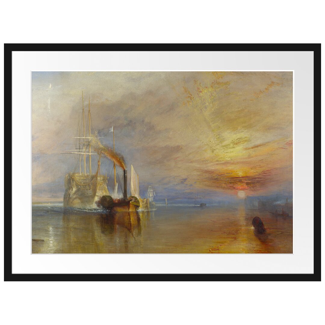 Gerahmter Kunstdruck The Fighting Temeraire von William Turner